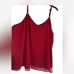 Torrid Deep Red V-Neck Top